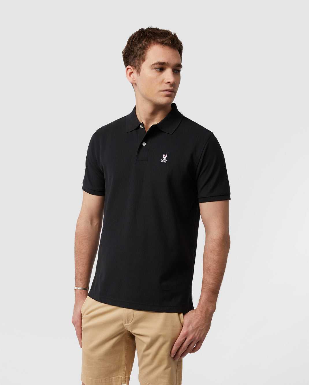 Polos Psycho Bunny Classic Polo Noir Homme | AMH-26410538